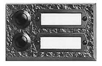 Grothe Bronzeguß Etagenplatte 2 Klingeltaster ETA502G