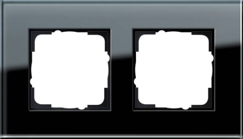 Gira Rahmen 2-fach Esprit Glas schwarz