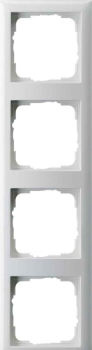 Gira Rahmen 4-fach Standard 55 reinweiß glänzend