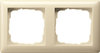 Gira Rahmen 2-fach Standard 55 cremeweiß glänzend