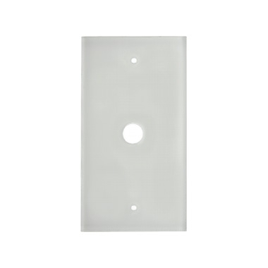 Berker Glasabdeckplatte 1fach TS klar polarweiß