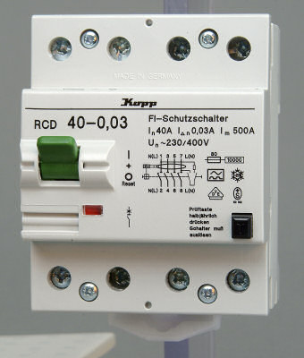 Fi-Schutzschalter Sicherung Kopp RCD 25-0,03 FI-Schutzsch.2-pol 230V 