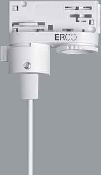 Erco 3-Phasen-Adapter für Stromschiene weiss