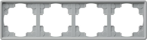 Gira Rahmen 4-fach S-Color grau