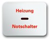Busch-Jaeger Kontrollwippe alpha Heizung Notschalter studioweiß hochglanz