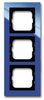 Busch-Jaeger Rahmen 3-fach Busch-Axcent blau