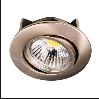 Nobile LED Downlight A5068T Flat nickel-gebürstet 8 Watt warmweiß