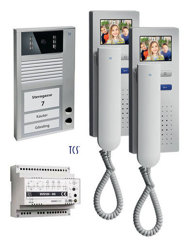 TCS PVC1420-0010 Videosprechanlage Eco:Set color 2 Wohneinheiten Hörer