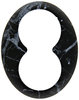 Elso Rahmen für 2-fach Steckdose Renova marmor schwarz
