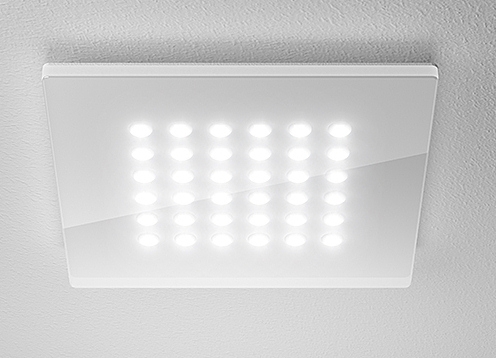 LTS LED Downlight Domino Flat 9x9 LED´s 23 Watt 3000K weiß