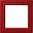 Gira Zwischenplatte mit quadratischem Ausschnitt S-Color rot
