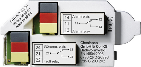 Gira Relais-Modul für Rauchwarnmelder Dual 234000