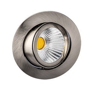 Rutec LED Einbaustrahler ohne Konverter 8 W ALU57345UWWOK eisen gebürstet