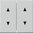 Gira Wippe mit Pfeilsymbolen System 55 reinweiß glänzend