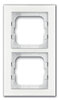 Busch-Jaeger Rahmen 2fach axcent weißglas