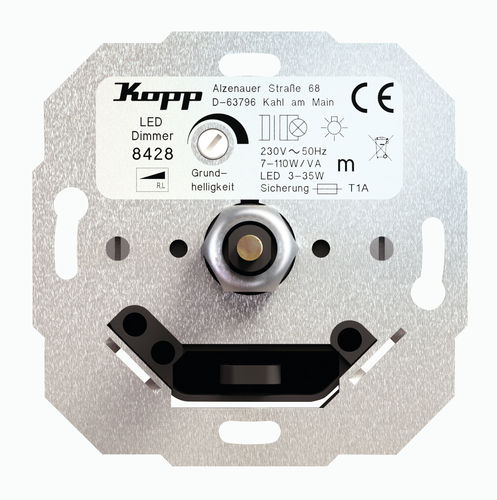 Kopp LED-Dimmer Druck-Wechselschalter 3-35 Watt 7-110 VA