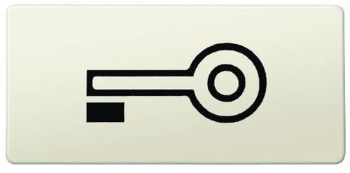 Merten Symbol für Wippen und Schalter Schlüssel weiß rechteckig System Design