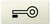 Merten Symbol für Wippen und Schalter Schlüssel weiß rechteckig System Design