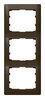 Legrand Rahmen 3-fach Galea Life senkrecht dark bronze
