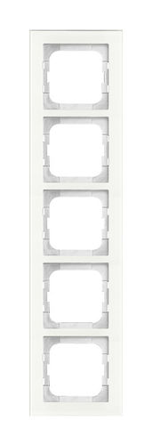 Busch-Jaeger Rahmen 5-fach axcent weißglas