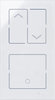 Kopp HKi8 Glas Sensor 2-fach senkrecht 1x Jalousieschalter/Taster 1x Schalter/Taster