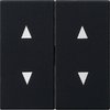Gira Wippe mit Pfeilsymbolen System 55 schwarz matt