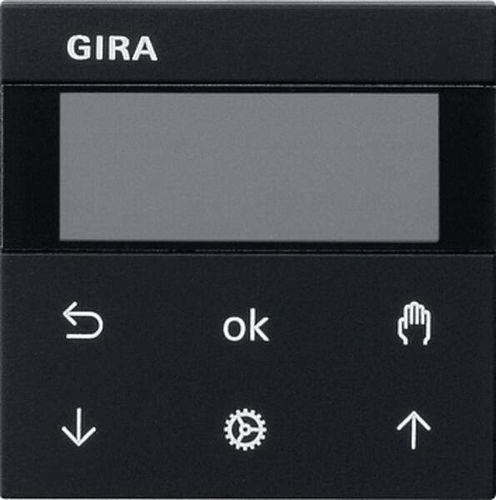Gira System 3000 Jalousie- u. Zeitschaltuhr System 55 schwarz matt