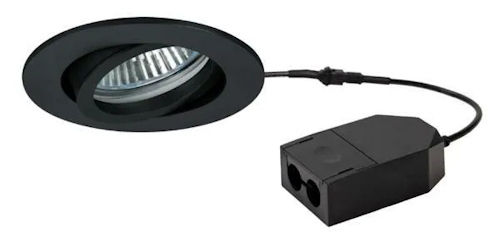 Brumberg LED Einbaustrahler Loop 5 Watt mit Konverter schwarz 3000K