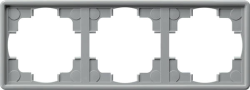 Gira Rahmen 3-fach S-Color grau