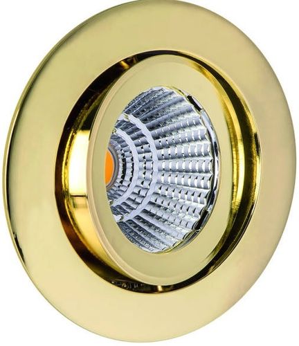 Rutec Talu LED Einbaustrahler 10 W schwenkbar mit Konverter 1180 lm gold